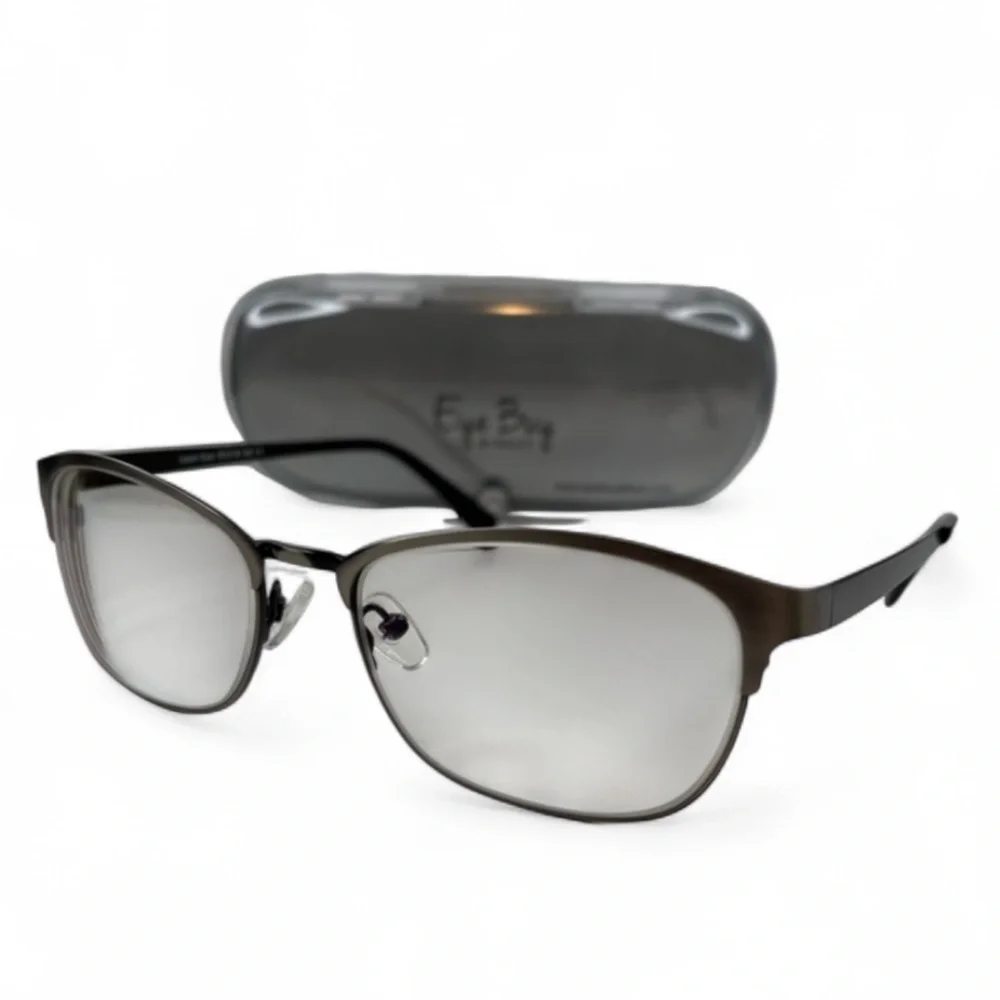 Eyebuydirect Upper East 55•18•140 Grey/Silver‎ Eyeglasses unisex GLASSES FRAMES